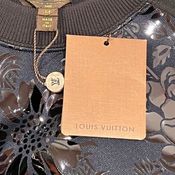 Louis Vuitton NWT Black Floral Sweatshirt - Picture 2 of 6